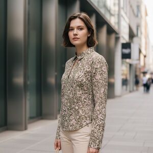 Banana Republic - Paisley Silk Boho Blouse - Size small NWOT